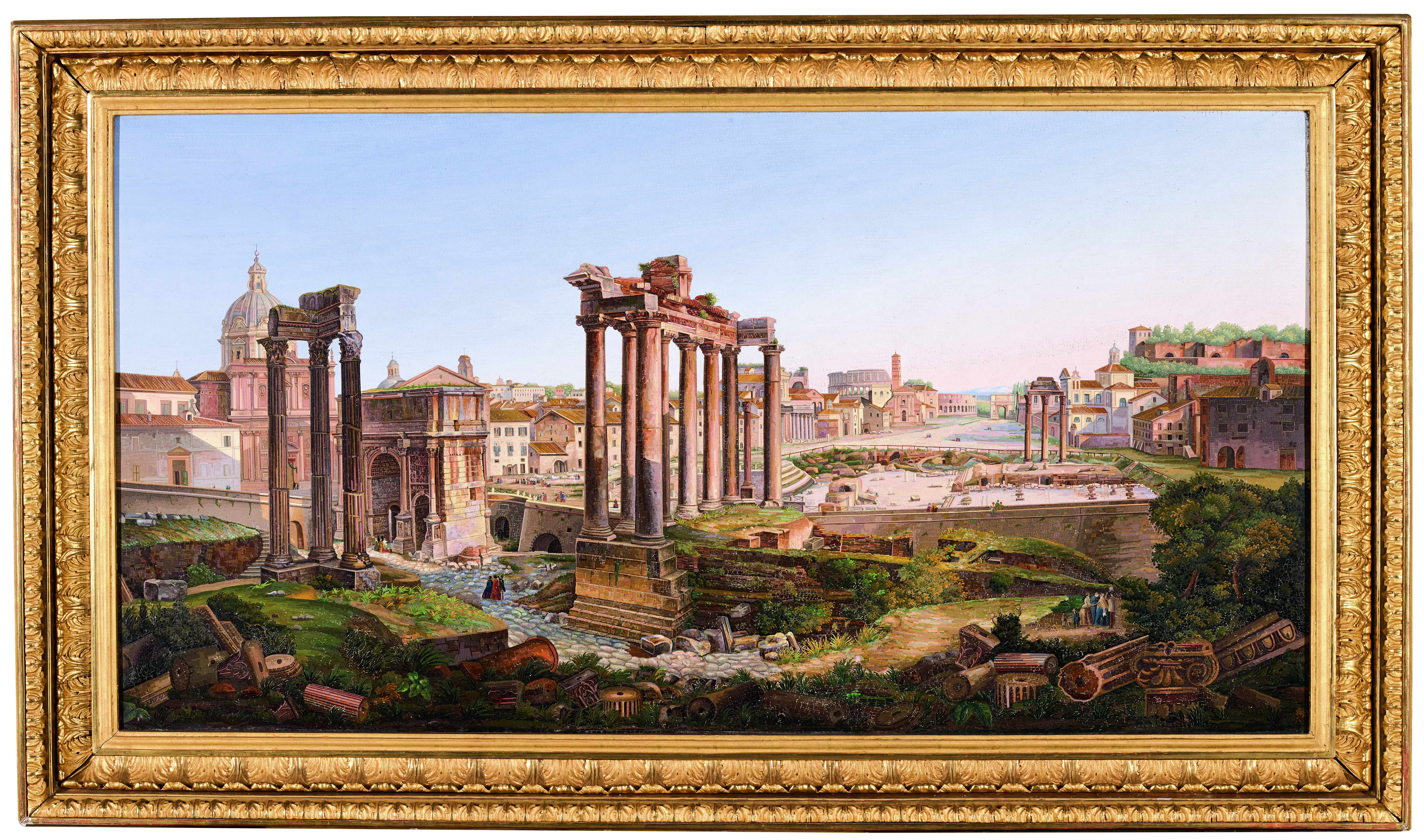 Rare Panoramic Micromosaics of the Eternal City | French