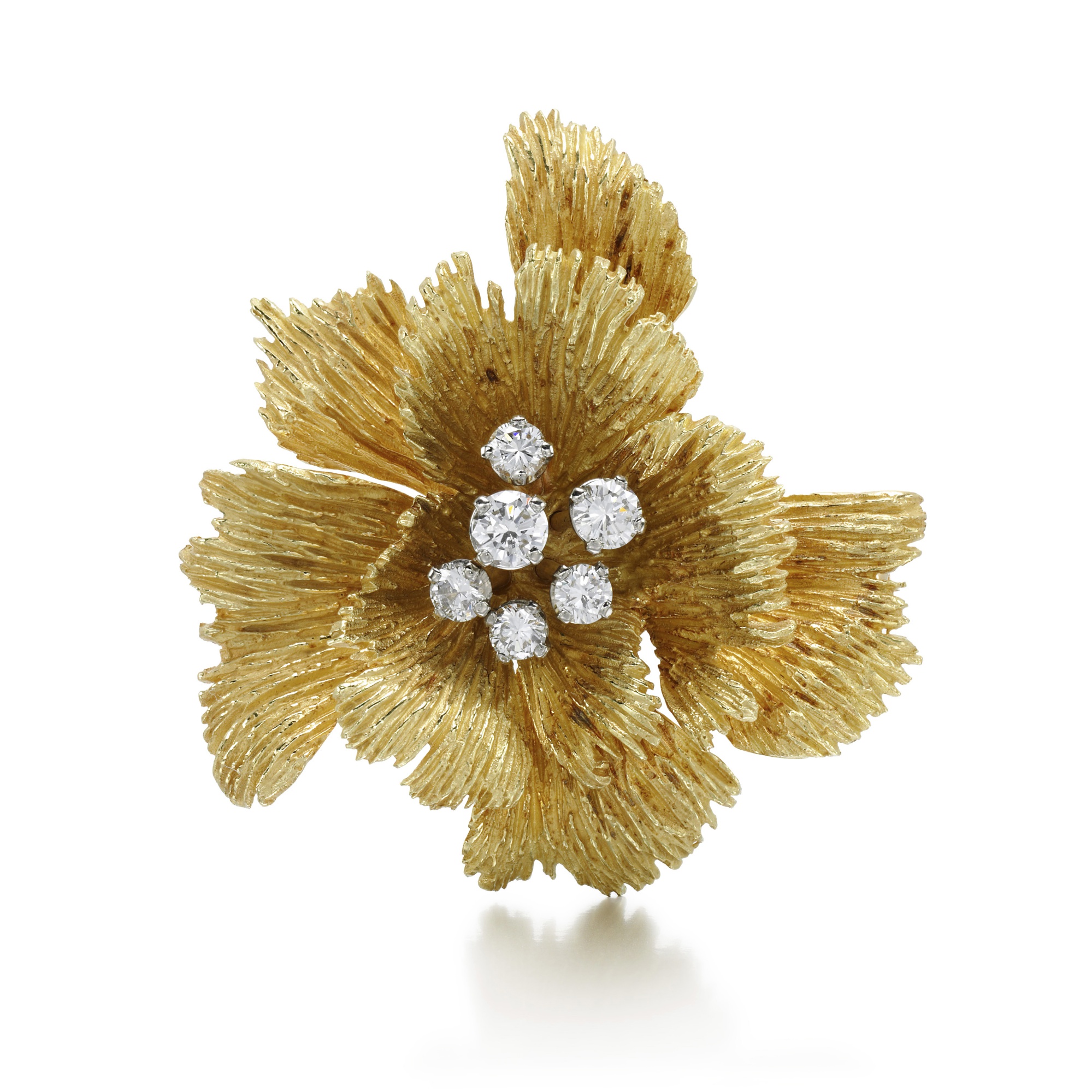 DIAMOND BROOCH, CARTIER, 1960S. 