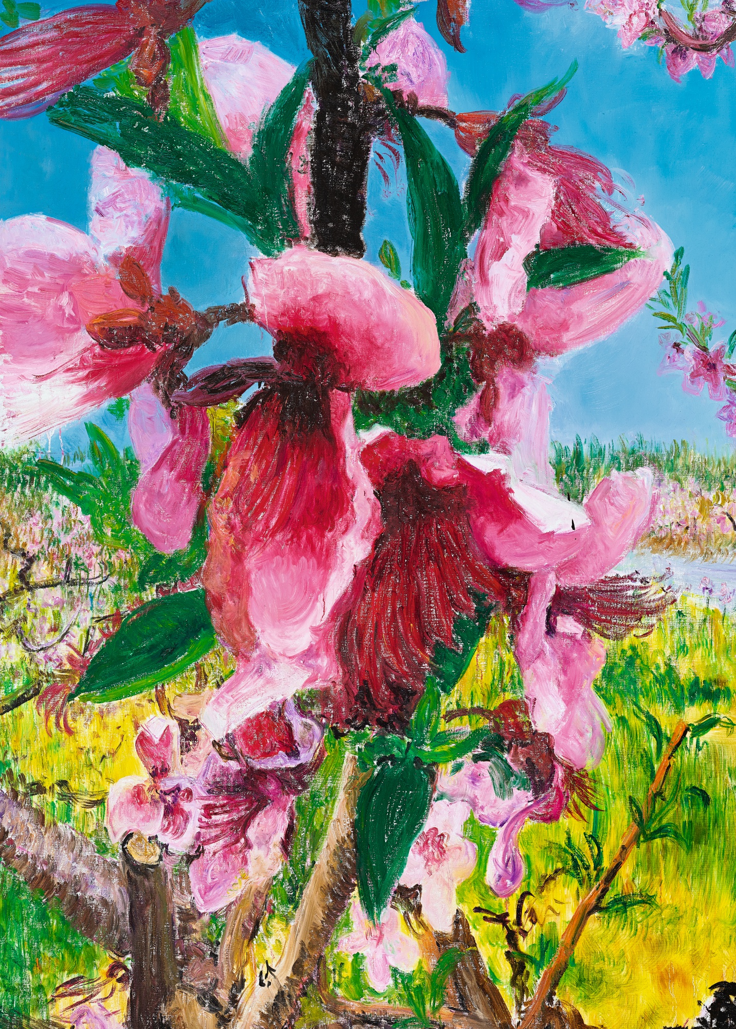 周春芽: 桃花依旧笑春风| 當代藝術| Sotheby's