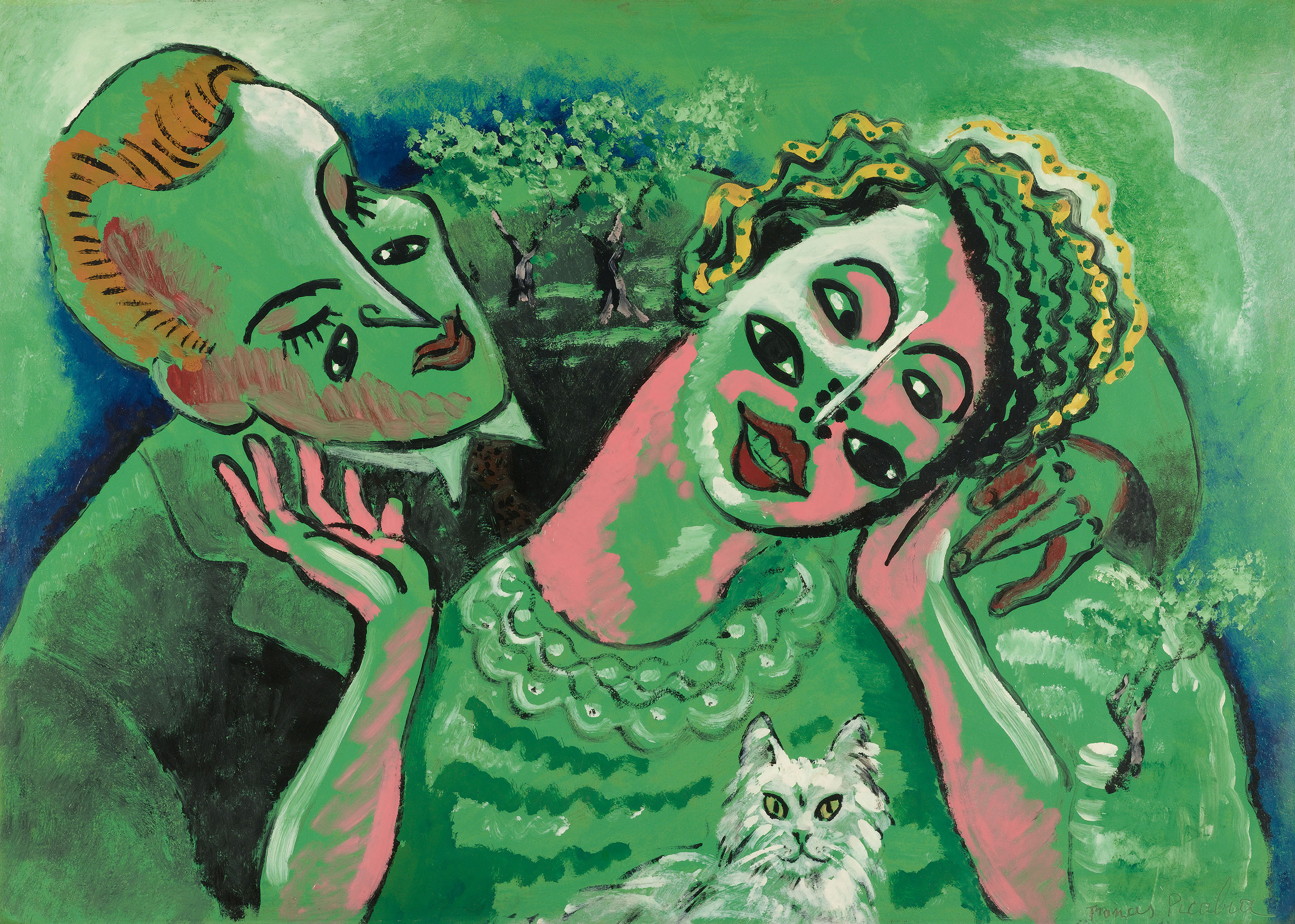 Ｍ・シャガール、リュカイニオン、超希少画集より、新品額装付 M・シャガール、リュカイニオン、超希少画集より、新品額装付