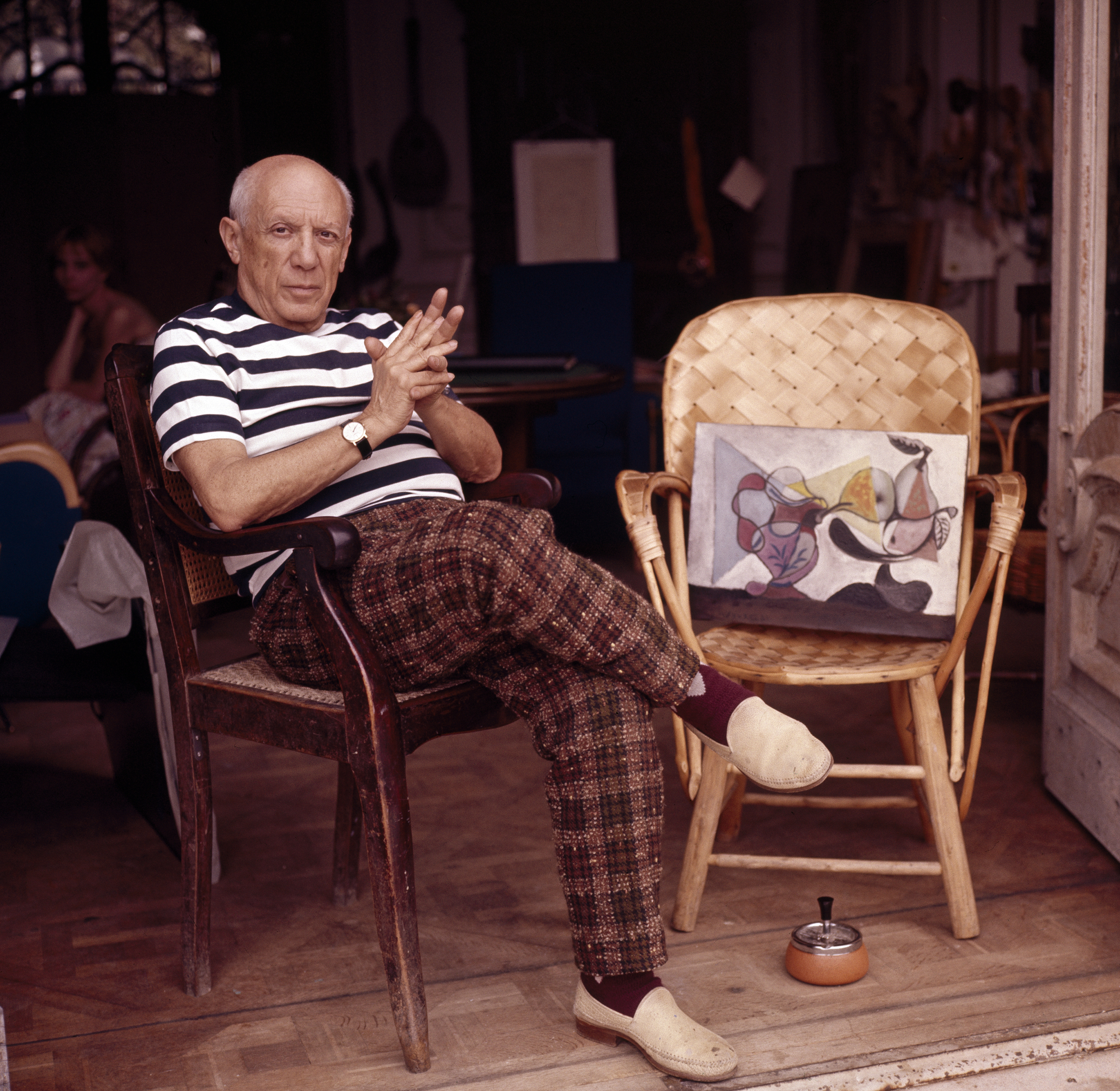 pablo picasso striped shirt