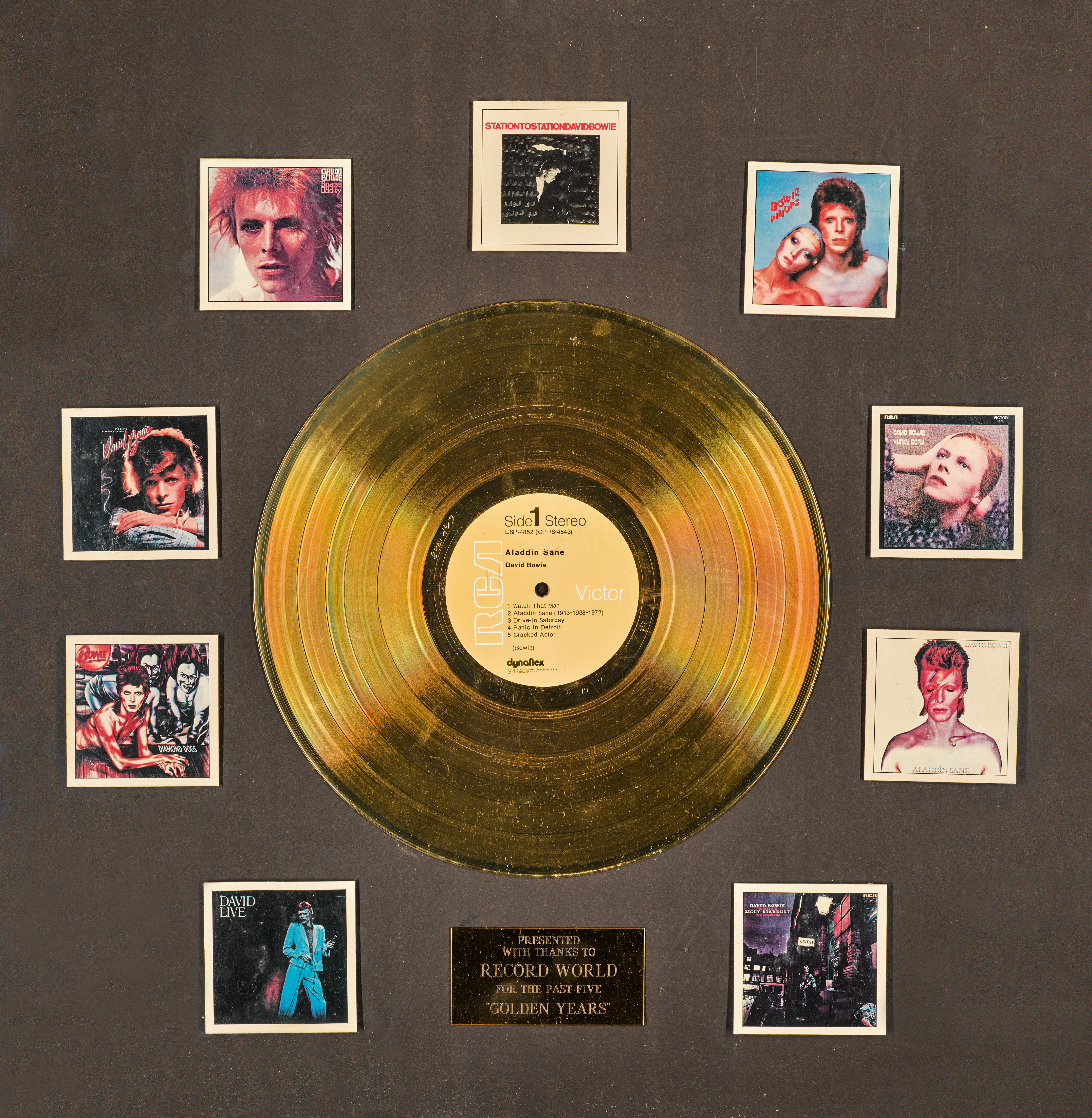David Bowie's Gold Record Awards, a Piece of Music History