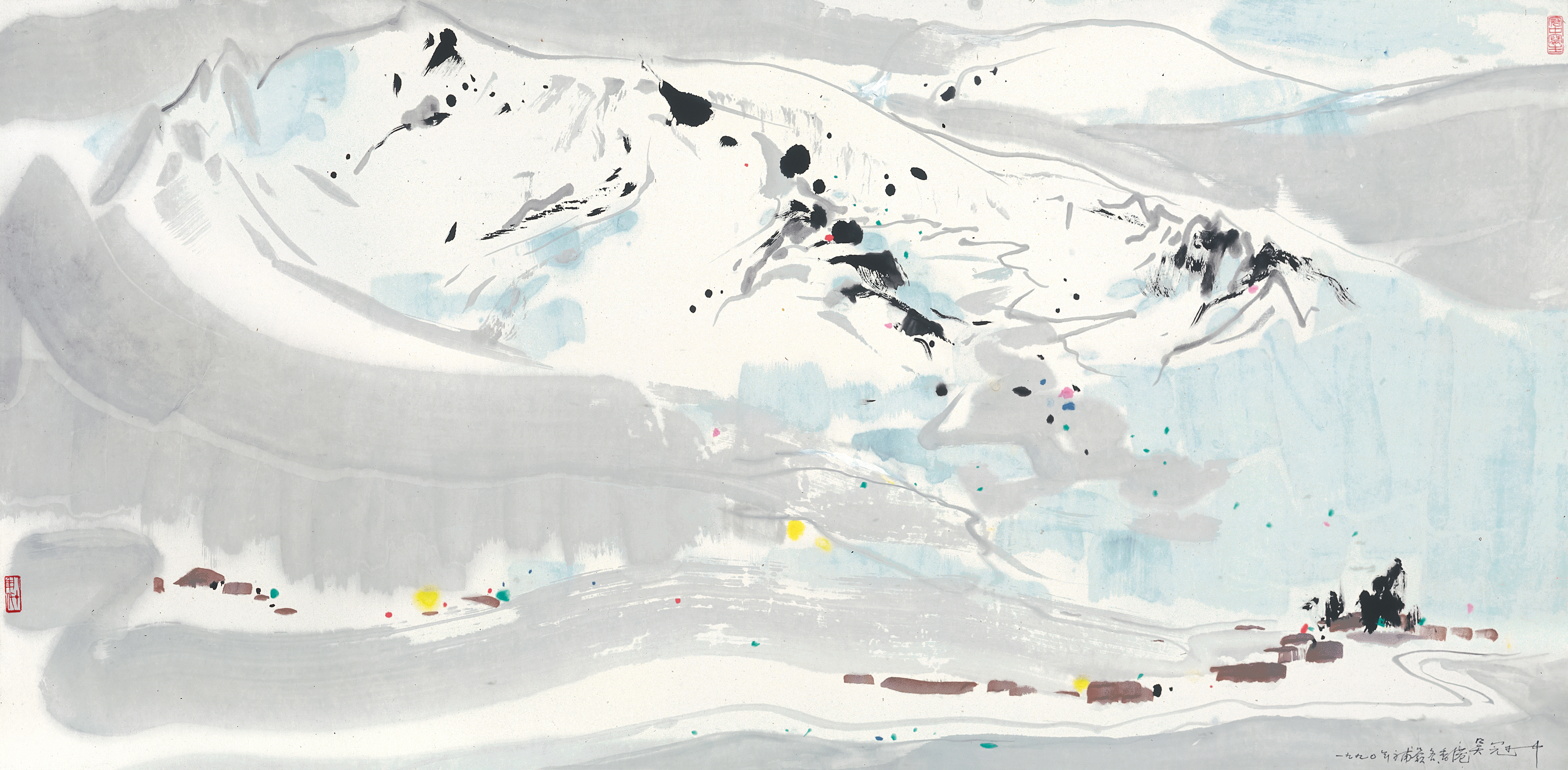 幻象写自然—吴冠中笔下的雪山| 中國近現代書畫| Sotheby's