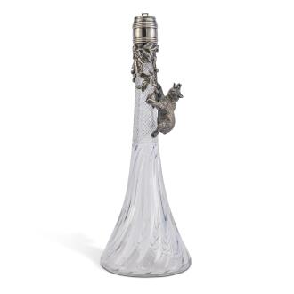 View 1 of Lot 112: A Fabergé Silver-Mounted Cut-Glass Claret Jug, Moscow, circa 1890