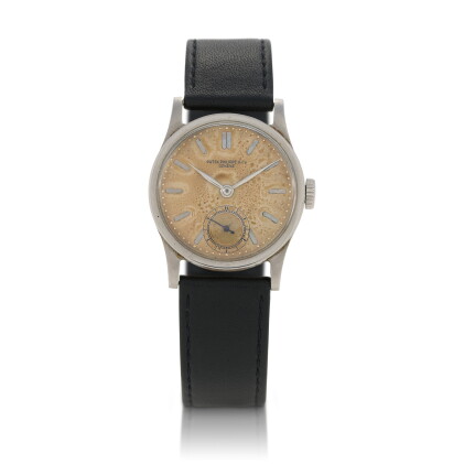 Catalog image of Patek Philippe Calatrava, Ref. 96 Stainless steel wristwatch Circa 1945