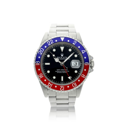 Catalog image of rolex | reference 16700 gmt-master a stainless steel automatic dual time wristw…