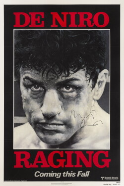 View 1 of Lot 170: Raging Bull (1980) Poster, US, Advance, Signed by Robert De Niro