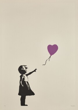 View 1 of Lot 5: Girl with Balloon – Colour AP (Purple)