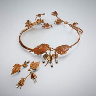 View 1 of Lot 15: Necklace and Pair of Earrings