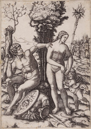 Catalog image of Mars, Venus, and Eros (after Andrea Mantegna) (Bartsch 345)