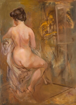 Catalog image of george grosz | artist and model