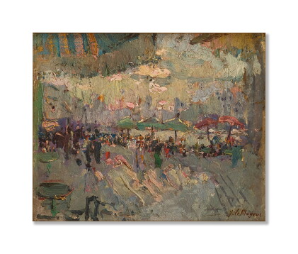 Catalog image of adrien jean le mayeur de merprès | cafe at the port of marseille