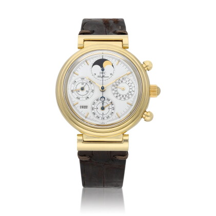 Catalog image of IWC Da Vinci, Ref. 3750 Yellow gold perpetual calendar and chronograph wristwat…