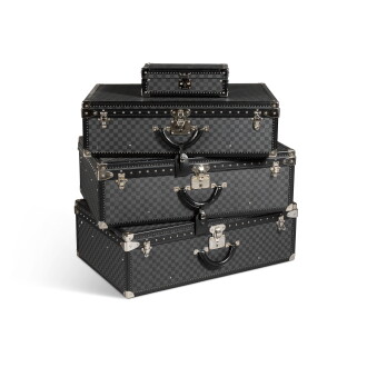 View 1 of Lot 135: Set of Four: Damier Graphite Canvas Trunks and Watch Trunk, 21st Century