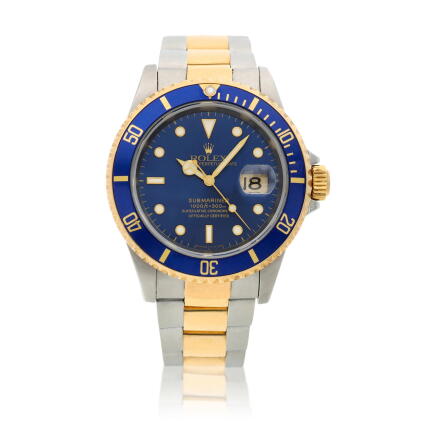 Catalog image of Reference 16613 Submariner, A stainless steel and yellow gold automatic wristwa…