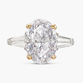 View 1 of Lot 1734: Diamond Ring | 4.02克拉 橢圓形 D色 內部無瑕 鑽石 戒指