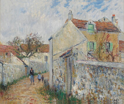 Catalog image of gustave loiseau | petite rue à triel-sur-seine (rue à pissefontaine)