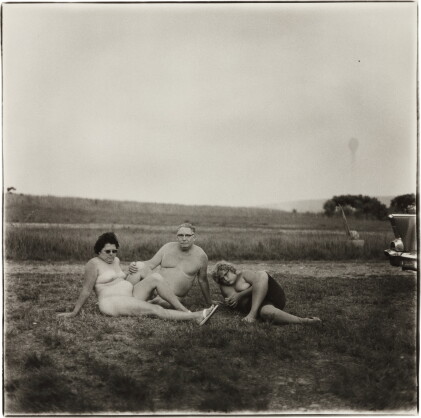 Catalog image of diane arbus | 'a family one evening in a nudist camp, pa'