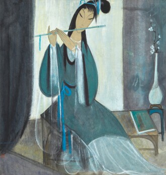 View 1 of Lot 3156: 林風眠 玉笛清音 | Lin Fengmian, Resonance of the Jade Flute