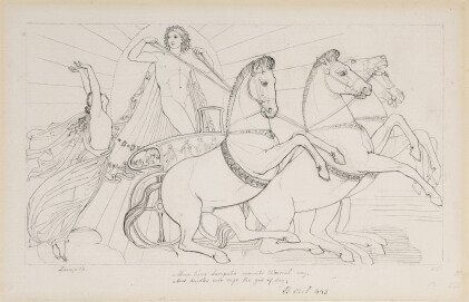 Catalog image of john flaxman | apollo in his chariot and thetis and her maids: two drawings