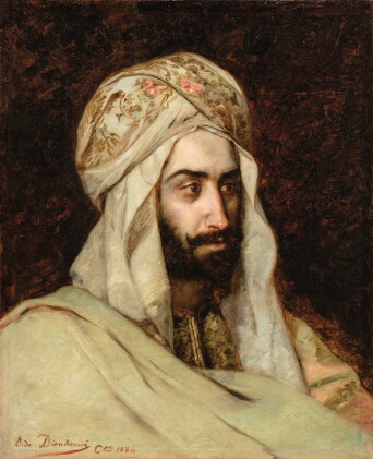Catalog image of emmanuel de dieudonné | man in a white turban in constantinople