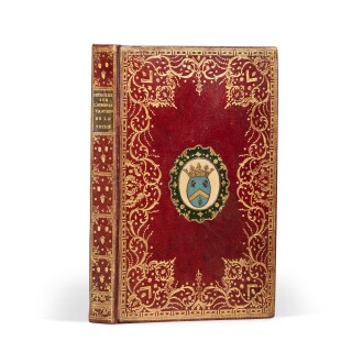View 1 of Lot 54: "Mémoire sur l'administration de la Police". Manuscrit monté sous maroquin aux armes peintes.