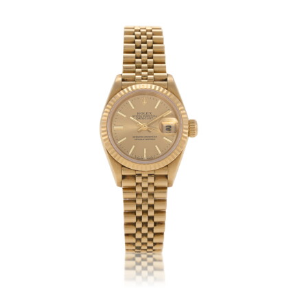Catalog image of Datejust, Ref. 69178 Yellow gold wristwatch with date and bracelet Circa 1994