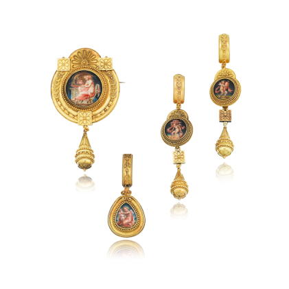 Catalog image of Demi-parure miniatures et or
