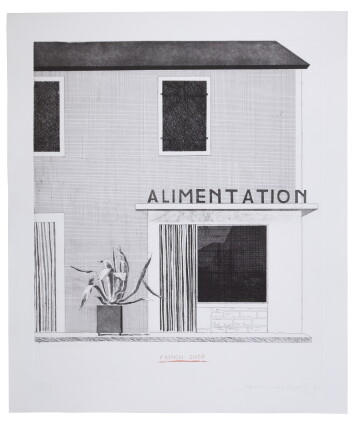 Catalog image of French Shop (Scottish Arts Council 122; Museum of Contemporary Art Tokyo 112)
