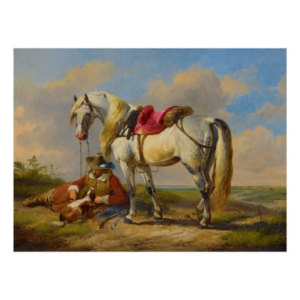 Catalog image of eugène joseph verboeckhoven | a cavalier at rest
