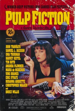 View 1 of Lot 138: Pulp Fiction (1994) Poster, US, Signed by Tim Roth