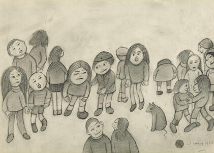 Catalog image of laurence stephen lowry, r.a. | group of children