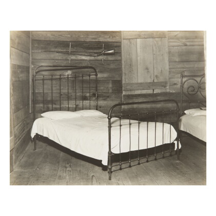 Catalog image of walker evans | bed, tenant farmhouse, hale county, alabama