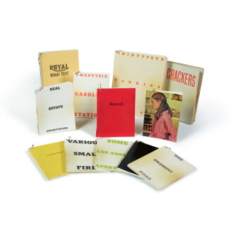 View 1 of Lot 1280: Ed Ruscha with his Books