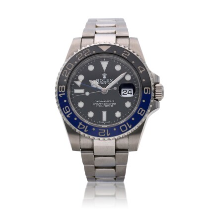 View 1 of Lot 6: Reference 116710 GMT-Master II 'Batman', A stainless steel automatic dual time wristwatch with date, bracelet and ceramic bezel, Circa 2018