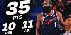James Harden's 35-PT TRIPLE-DOUBLE vs Hawks | November 10, 2025