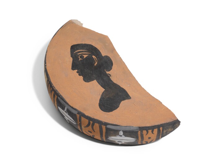 Lot 308 Pablo Picasso, Buste de femme, 1950, painted and partially glazed ceramic; fragment (est. £15,000-25,000).jpg