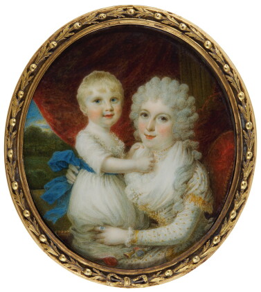 Catalog image of samuel shelley | portrait of a mother and child, 1793