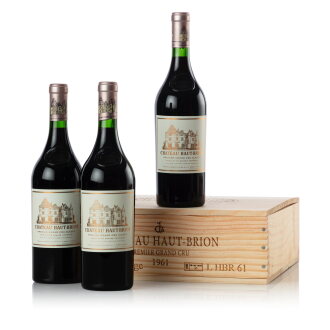 View 1 of Lot 17: Château Haut Brion 1961  (3 BT)
