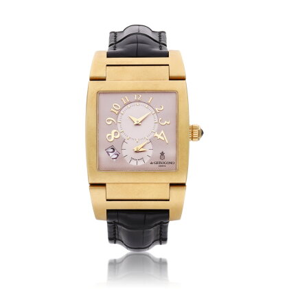 Catalog image of Instrumento UNO / DF | A limited edition yellow gold automatic wristwatch, Circa 2000