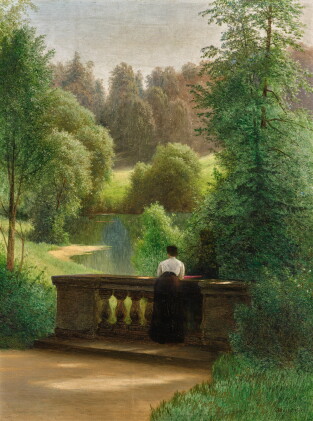 Catalog image of gavriil pavlovich kondratenko | morning in pavlovsk park