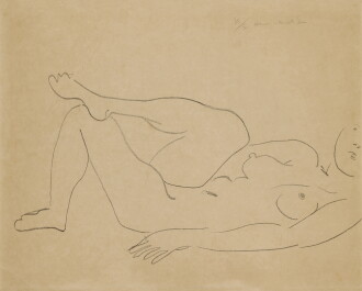 View 1 of Lot 2227: Nu couché au visage incomplet — Étude de jambes (Duthuit 462)