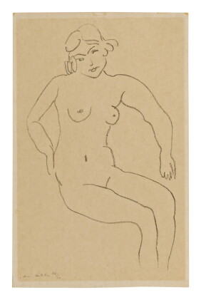 Catalog image of henri matisse | nu assis, chevelure claire (duthuit 422)