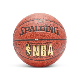 View 1 of Lot 77: Los Angeles Lakers 1999-2000 NBA World Champions Multi-Signed Basketball 