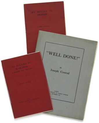 Catalog image of conrad, joseph | a group of three first editions, each one of 25 copies printed