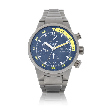 Catalog image of IWC | Aquatimer Chronograph, Reference 3719, A titanium chronograph wristwatch …