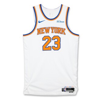 View 1 of Lot 6: Mitchell Robinson New York Knicks 2026 NBA Playoffs Eastern Conference Round 1 Game Worn Association Edition Jersey | Game 1 