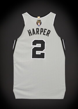 View 1 of Lot 8: Dylan Harper ‘NBA Cup Finals’ San Antonio Spurs 2025-2026 Game Worn Statement Edition Jersey | Rookie Year | Additionally Matched to Semifinals