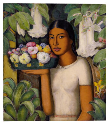 Catalog image of Mujer con flores