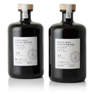 View 1 of Lot 6128: Springbank 20 Year Old & Tomatin 42 Year Old Forgotten Gems NV (2 BT70)